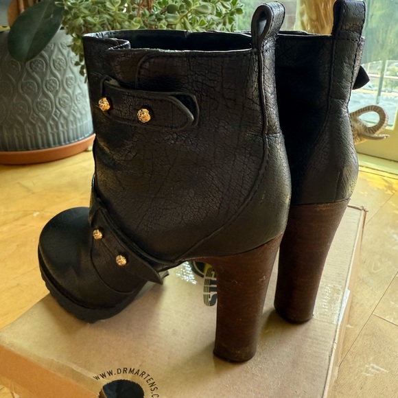 Tory Burch Dark Brown Heeled Moto Boots size 11 - Picture 5 of 13